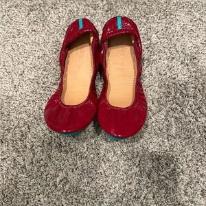 Tieks Ruby Red Patent Leather Flats